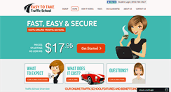 Desktop Screenshot of easytotaketrafficschool.com